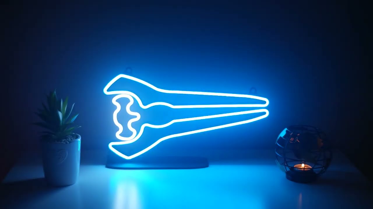 Energy Sword Halo Alpha LED Neon Sign