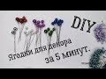 Сахарные ягодки своими руками за 5 минут. Bagas de açúcar DIY em 5 minutos.