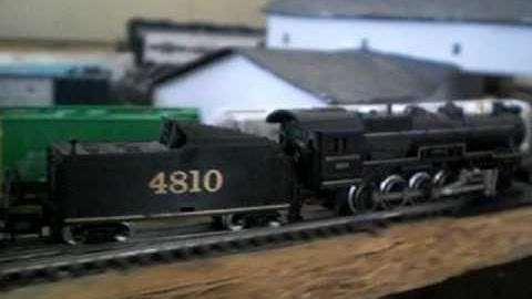 N scale STEAM ENGINE 2-10-0 & GP50 Rolling, DECAPOD Minitrix DCC N scale FREIGHT TRAIN