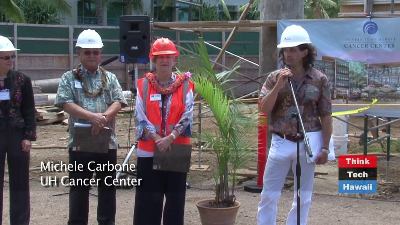 Michele Carbone Kicks Off A Construction Tour of the UH Cancer Center