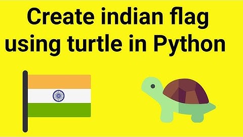 How to Create Indian Flag using Turtle in Python | python projects | Happy Independence day