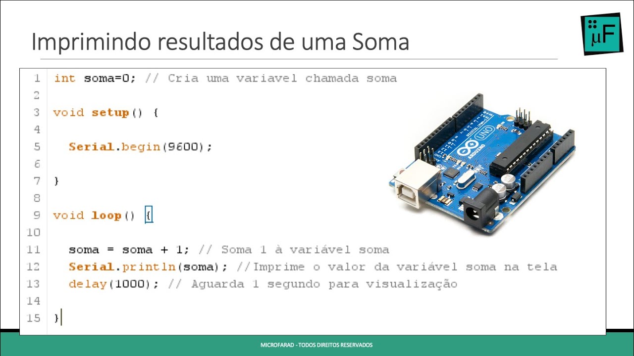 Como fazer uma soma com Arduino - Serial Monitor - YouTube