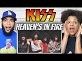 NO MAKEUP!| FIRST TIME HEARING Kiss - Heaven&#39;s On Fire REACTION