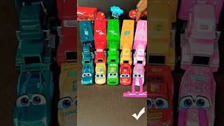 Lightning McQueen, Chick Hicks, Dinoco, McQueen Truck, Disney Pixar Cars Toys #toys #cars #mcqueen