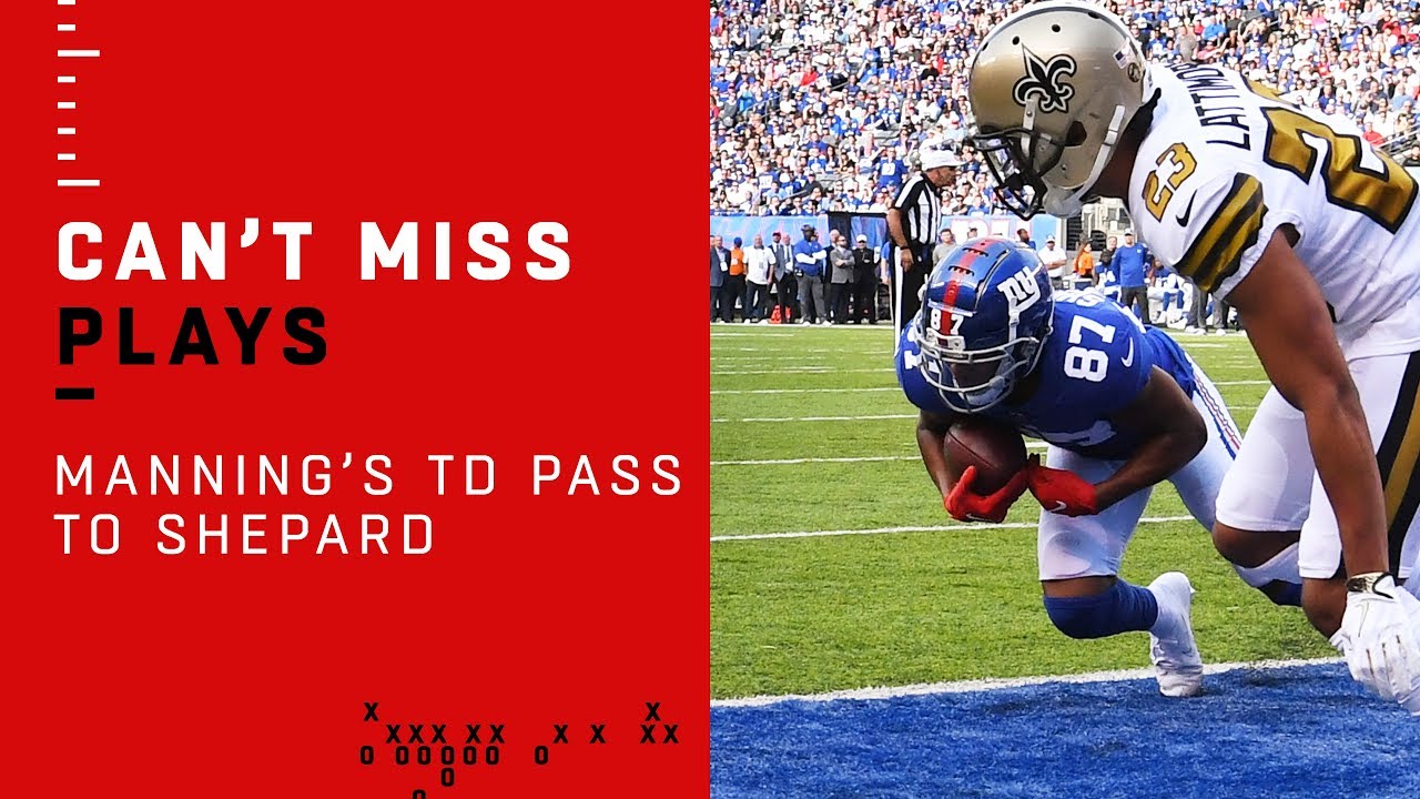 Sterling Shepard Lays Out for the Eli Manning TD Pass