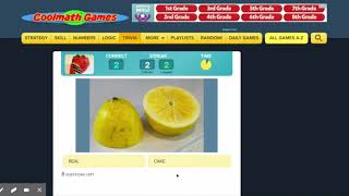 Cool Math Games - cake.V.S.real