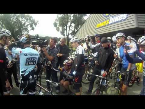 Alberto Contador (El PistOlero) at Mike's Bikes Sa...