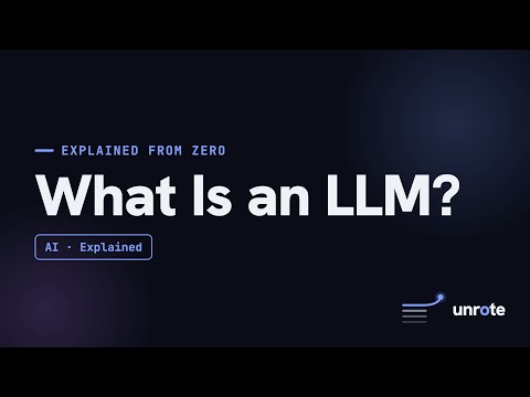 What Is a Large Language Model? (LLMs Explained From Zero)