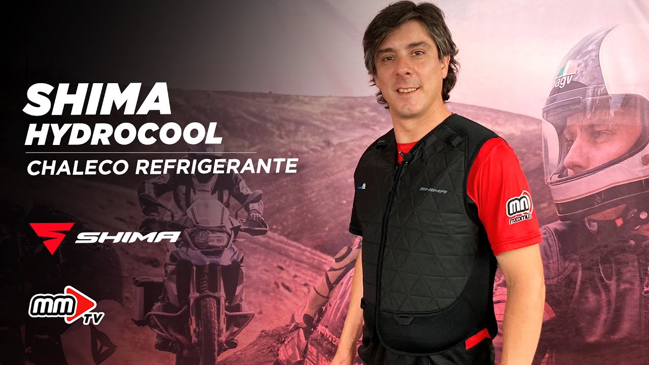 SHIMA HYDROCOOL Vest - Ultralight Cooling Motorcycle Vest by HyperKwel Polymer. Up to 8 hours cooling effect - Compatible jackets (Black, S