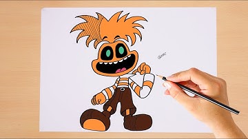 How to draw Anxiety in Smiling Critters Style | Inside out 2 X Smiling Critters