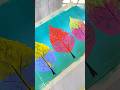 Brilliant Art Idea 😍 Painting With Leaf in Seconds🌿🦋 #Art #Nature #Creativity #Painting #Leaves