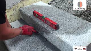 Blockstufen Granitblockstufen Gebunden, Versetzt - Pflastermeister.com