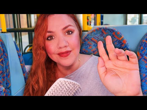 ASMR Español La Chica de Atrás PEINA tu Cabello en el Autobus / ASMR Roleplay para Dormir