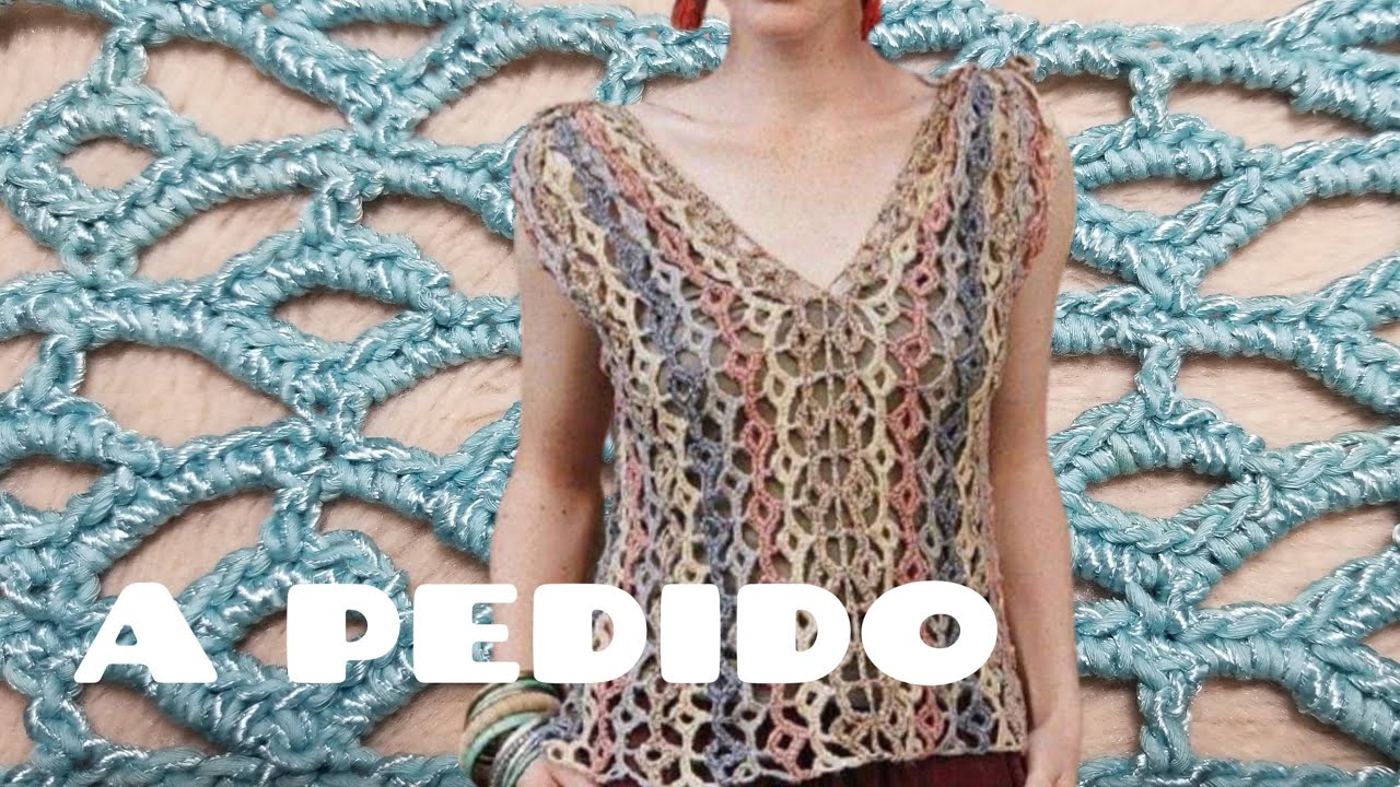 A PEDIDO DIY CROCHET PONTO FANTASIA DE 2 CARREIRAS INTERCALADOS