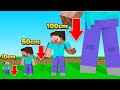 We KEEP Getting SMALLER & SMALLER In MINECRAFT! (tiny)