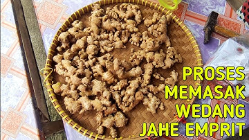 Proses Memasak Wedang Jahe Emprit, Rasa Pedas Jahenya Terasa Nikmat