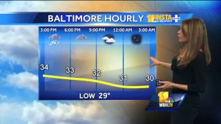1-4 inches of snow expected today