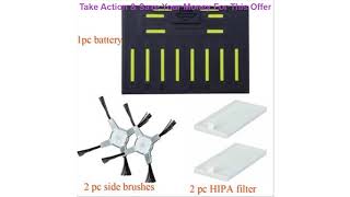 Review Cleanmate robot vacuum cleaner battery for QQ5/QQ6 side brush HIPA filter accessories parts screenshot 4