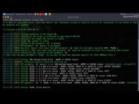 Sqlmap parrot os