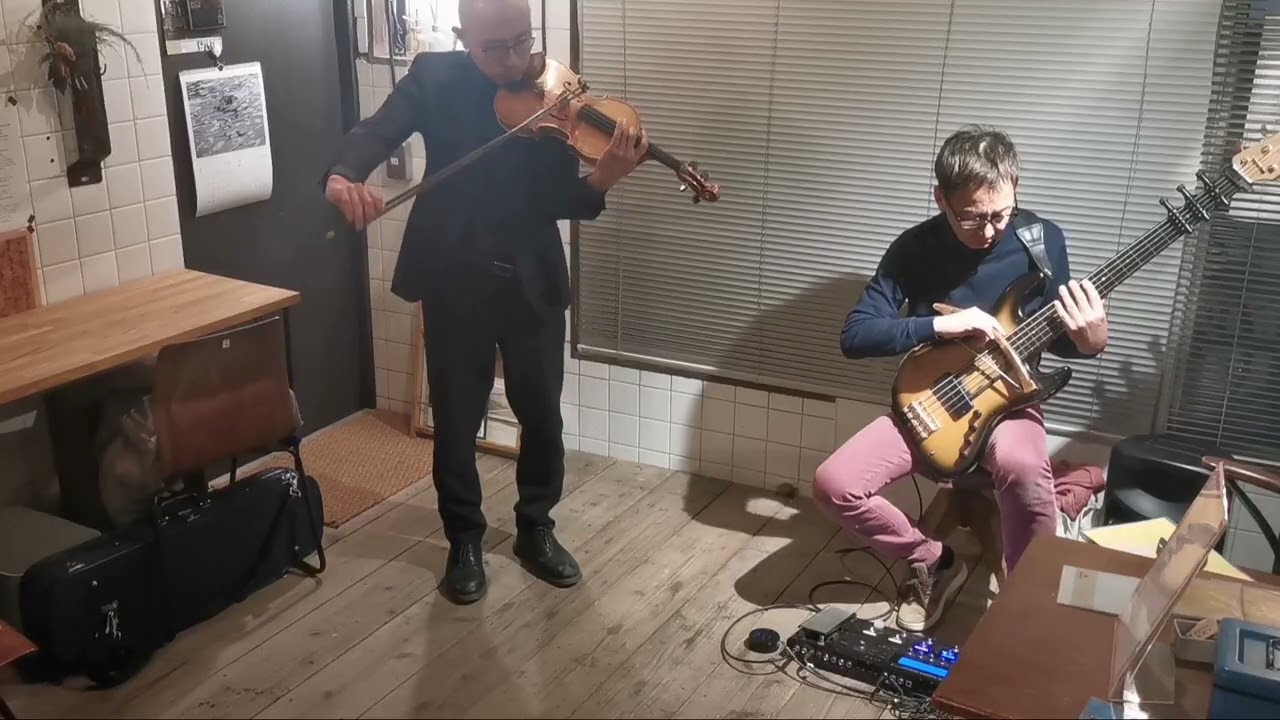 Kuromitsu（Violin）＆Totani Hajime（Bass）│Improvisation