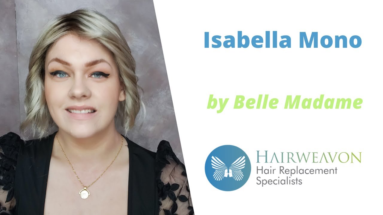 Isabella Mono Wig by Belle Madame | Synthetic Short Colour Platinum Blond Grey Root | 101/20+Root10
