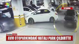 AVM otoparkındaki hatalı park çıldırttı!