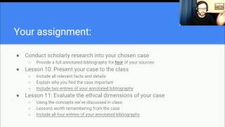 S17 Lesson 10 & 11 Lecture: Research Projects!
