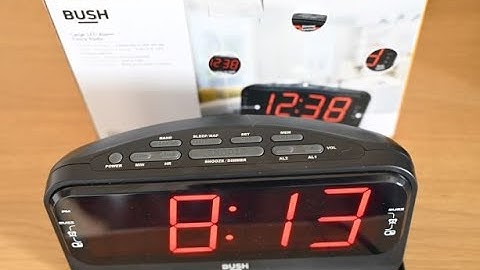 Bush Big LED Alarm Clock Radio - Black Review [Malayalam]