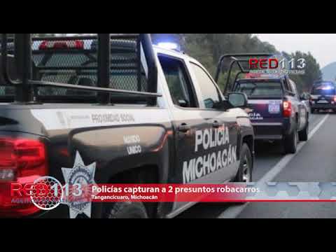 VIDEO Policías capturan a 2 presuntos robacarros
