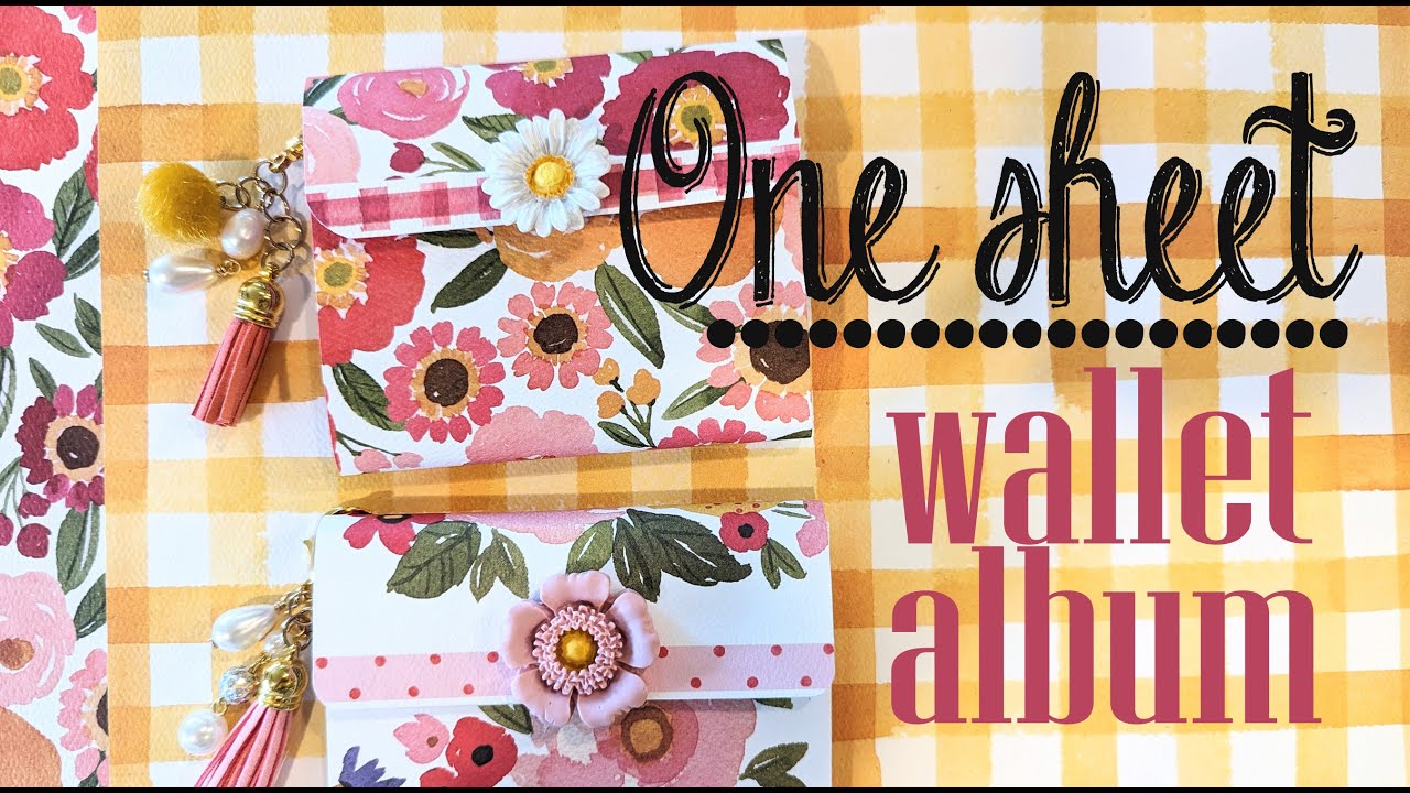 Mass make 4 markets/Easy 1 sheet wonder/ wallet photo album/brag book