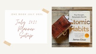 July 2021 Planner Setup - Pocket Travelers Notebook - One Book July