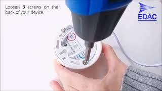 Datalogger battery replacement instructions