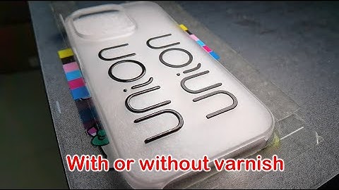 With or without varnish. A printhead with varnish function. A4UVV printer and A3UVV printer.