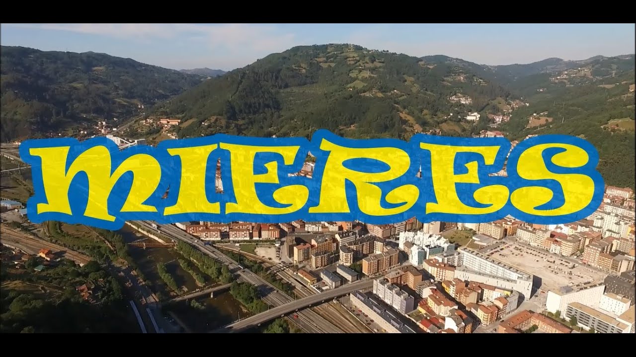 Mieres del Camino ( Asturias ) a vista de drone