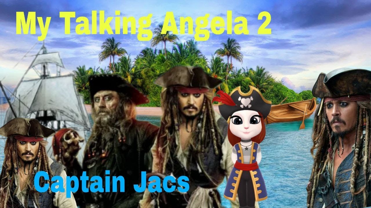 pirates of the caribbean captain jack vs my talking angela 2