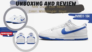 Nike Dunk Low Retro White/Hyper Royal DV0831-104