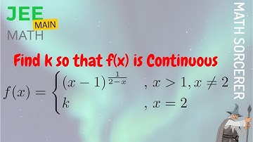 Continuity IIT JEE Main Mathematics Online Mock Test Problem 71(April 15 2018 Evening)