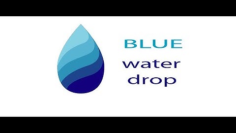 Logo design tutorial | How to create a water drop logo | Adobe illustrator CS6