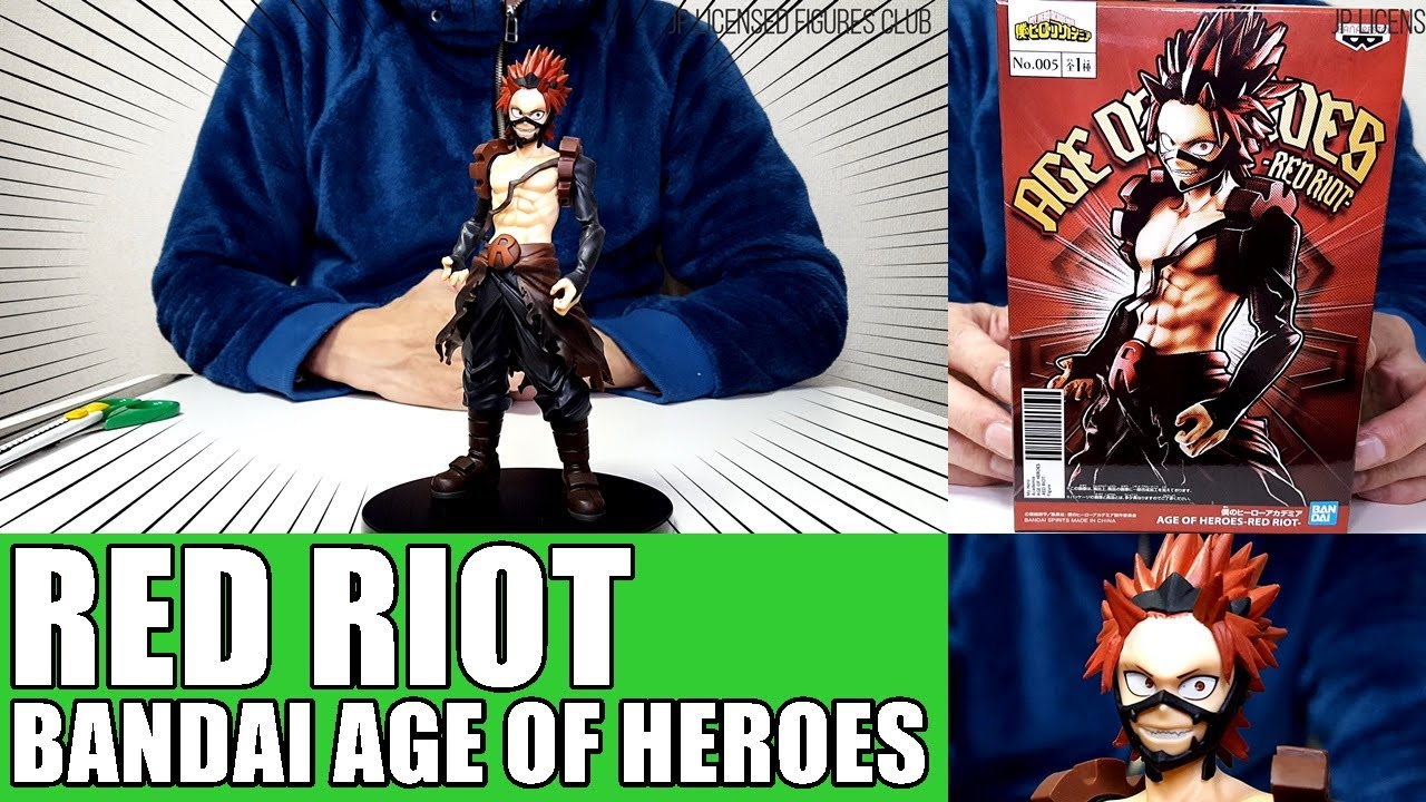 Red Riot Eijiro Kirishima Figure Age Of Heroes My Hero Academia Bandai Unboxing Youtube