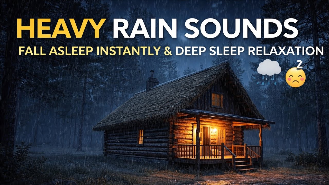 Heavy Rain Sounds for Sleeping | Fall Asleep Instantly & Deep Sleep ...