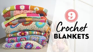 I Made 9 Different Crochet Blankets  Here's How // Podcast Ep. 6