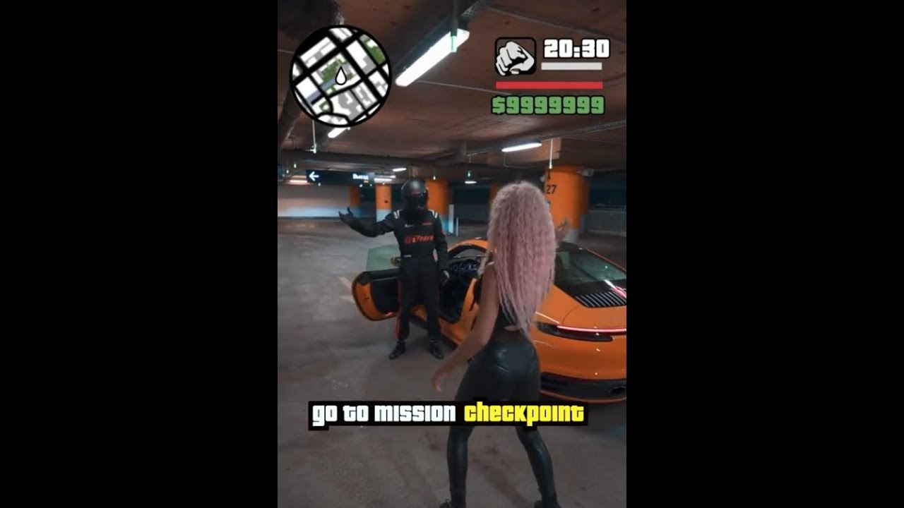 This woman has mastered the GTA walk in real life! 