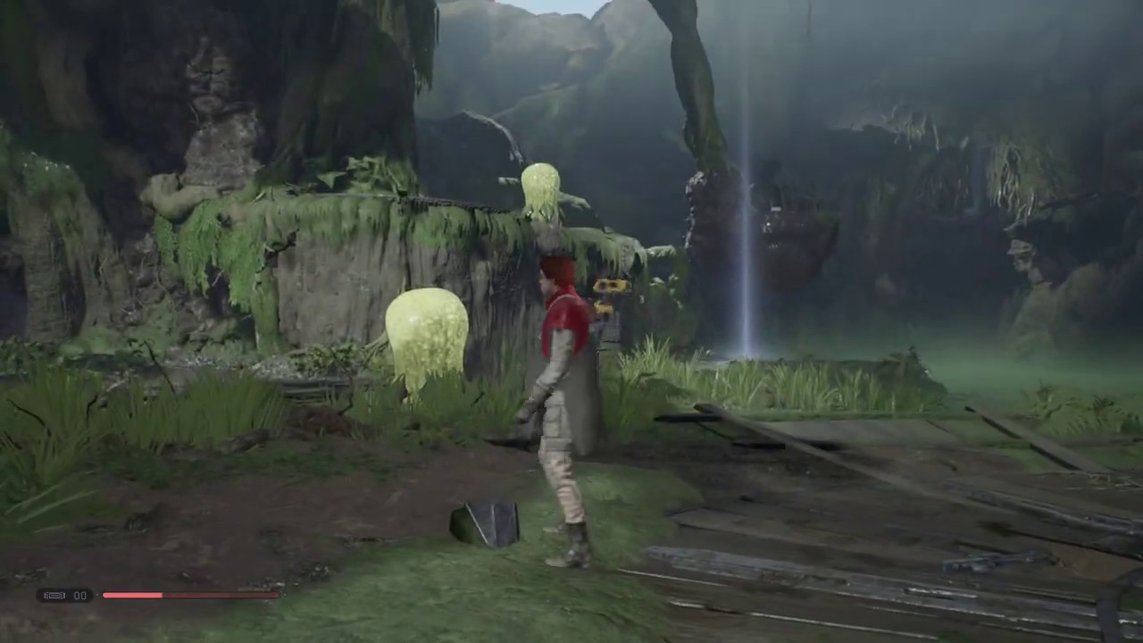 Star Wars Jedi Fallen Order Scan Lung Plant Use As Jump Pod YouTube