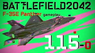 Crazy 115-0 Killstreak on F-35E Panther | 5.47kpm | BATTLEFIELD 2042
