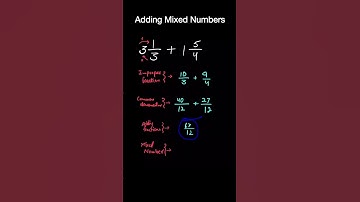 Adding Mixed Numbers the easiest way possible! Perfect for your Olevels / IGCSE exam prep. #maths