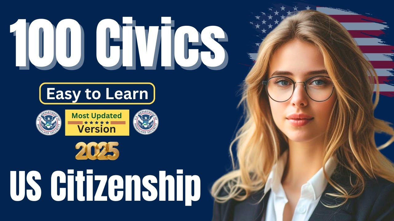 2025 (EASY Answer) USCIS Official 100 Civics Questions & Answers for US ...