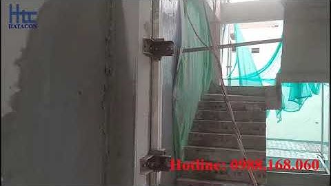 Cắt cột ốp sát vách tường bằng máy móc hiện đại!