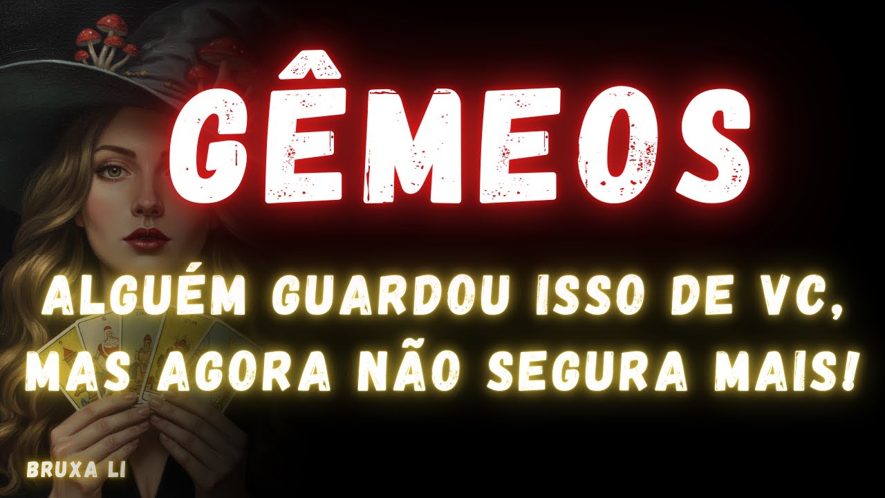 GÊMEOS♊ ALGUÉM GUARDOU ISSO DE VC, MAS AGORA NÃO SEGURA MAIS