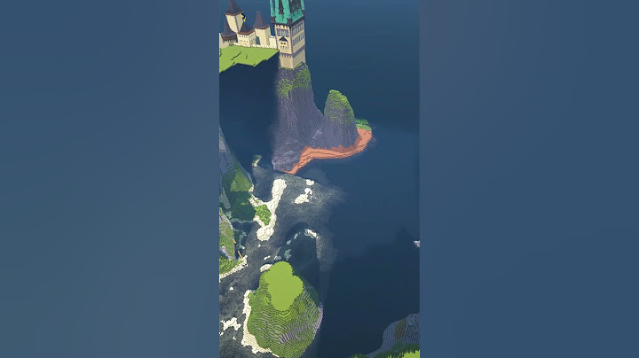 Mittelalterliche Minecraft Burg + Berg