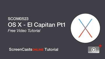 Full Free Tutorial - OS X El Capitan - Part 1